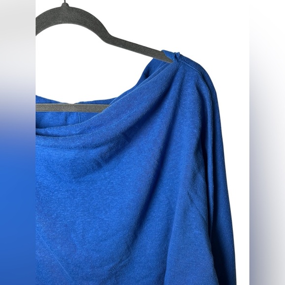 We The Free Blue Off Shoulder Long Sleeve Top Women’s Size Medium - Picture 2 of 4